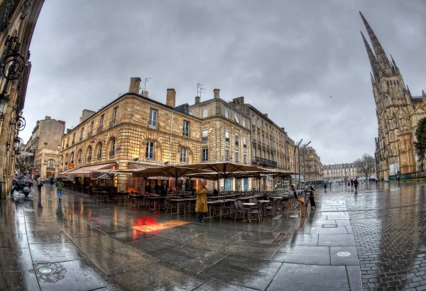 Обои картинки фото France, Франция, мокро, кафе
