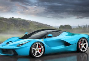  Ferrari, LaFerrari, Tiffany Blue, , , 