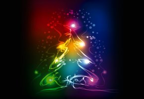  neon, xmas, colors, christmas, tree, ,  , 