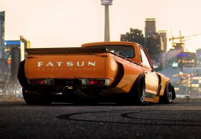  Concept, Orange, Car, Pickup, by Khyzyl Saleem, Fatsun