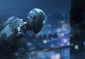 ���� city, game, robot, armor, night, ninja, cyborg, shinobi